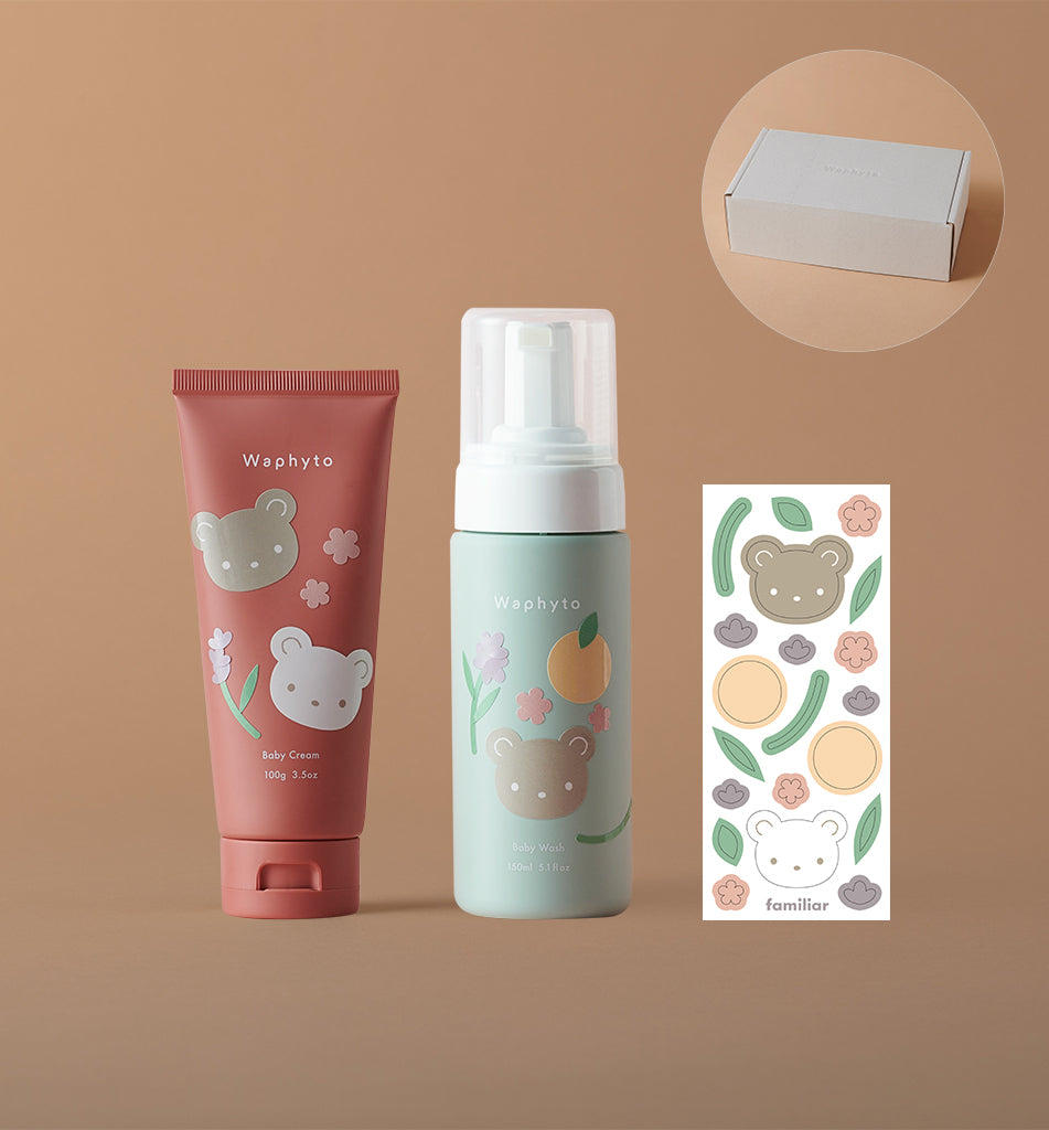 ファミリアセット】ベビーギフト ウォッシュ＆クリーム(BOX) – Waphyto